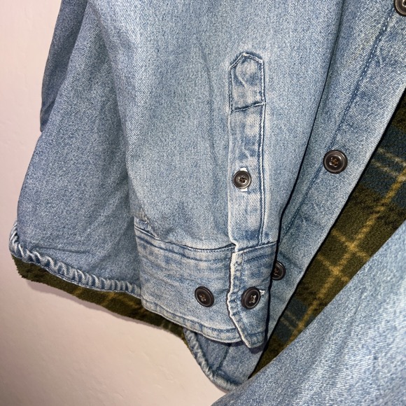 Vintage 90s Route 66 Men's Denim‎ Heavy Jacket Fleece Lined Size XL Trucker ✅ - Picture 5 of 7